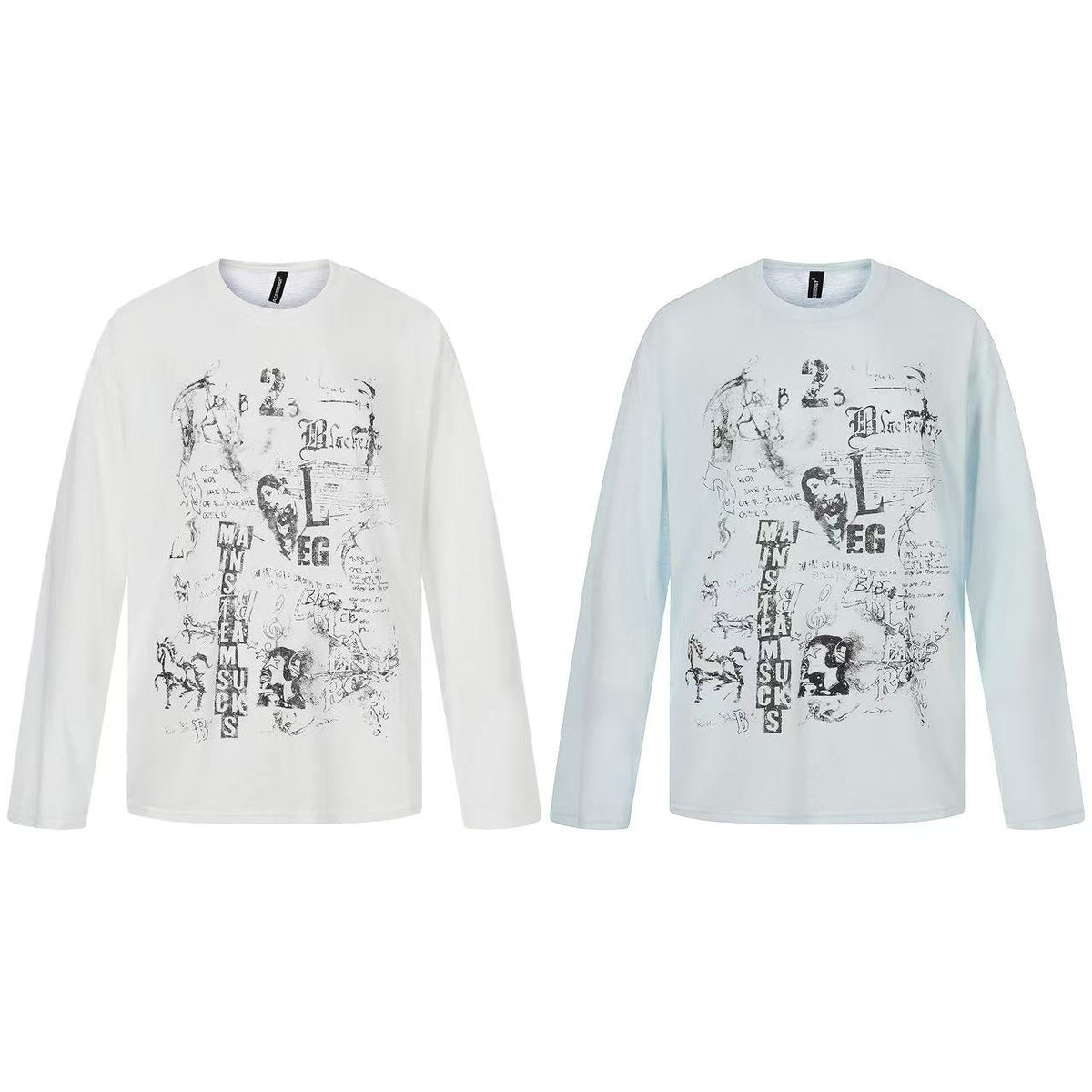 Streetwear Print Long Sleeve