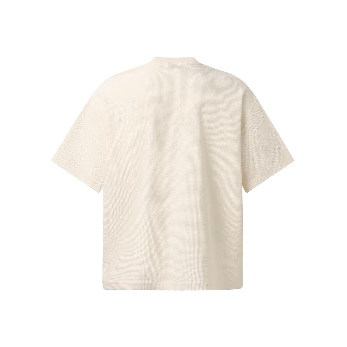 Streetwear Waffle Knit Slogan & Dog Print T-Shirt