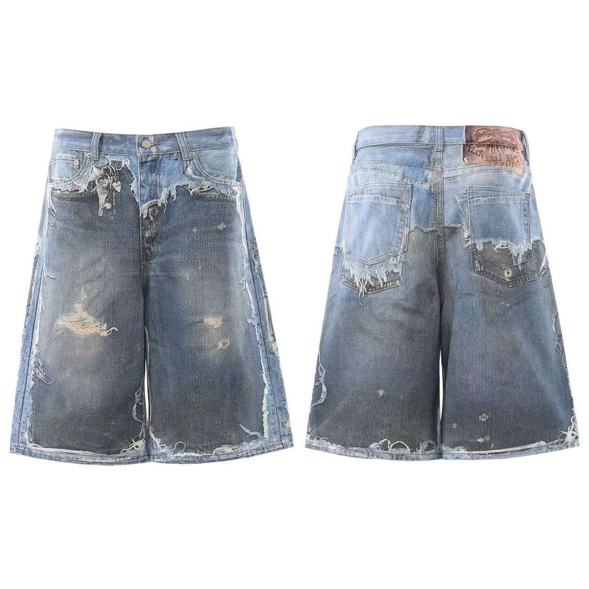 3D Print Fake Layered Distressed Wide-Leg Jorts