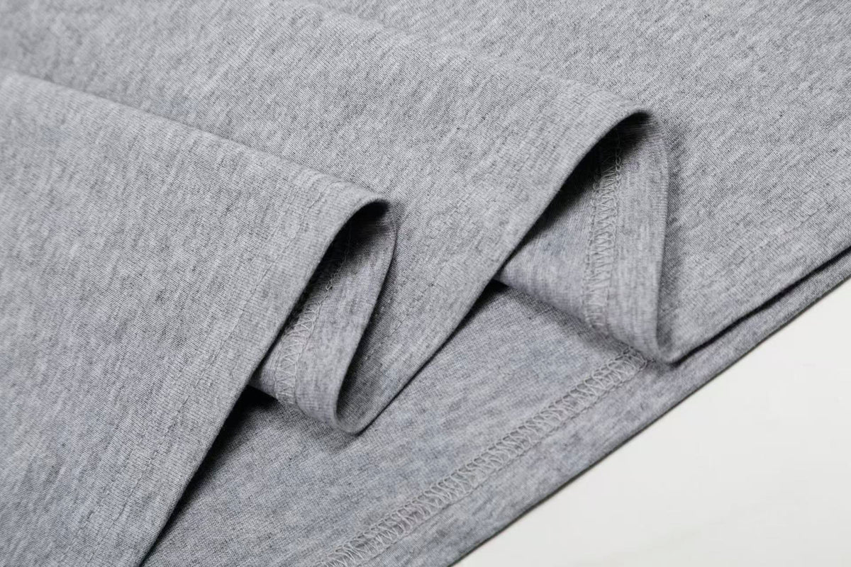 Streetwear Text Embroidery T-Shirt
