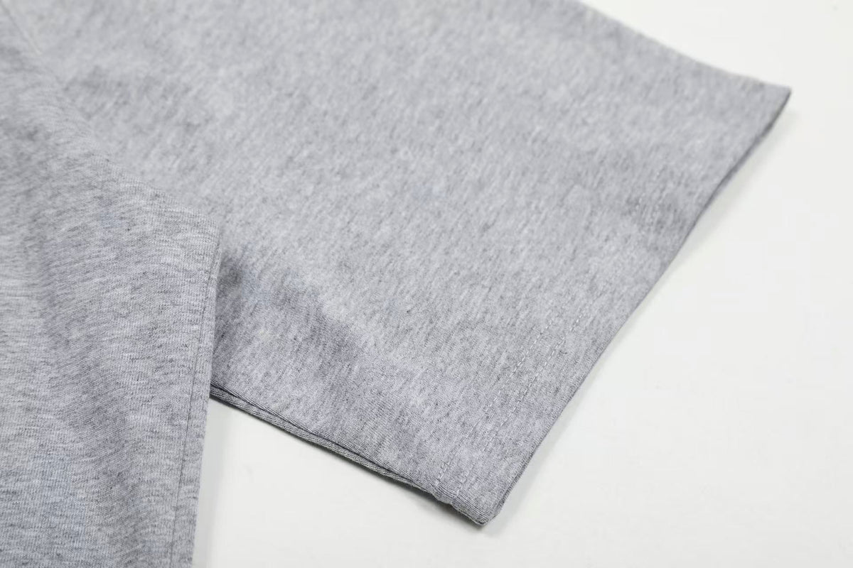 Streetwear Text Embroidery T-Shirt