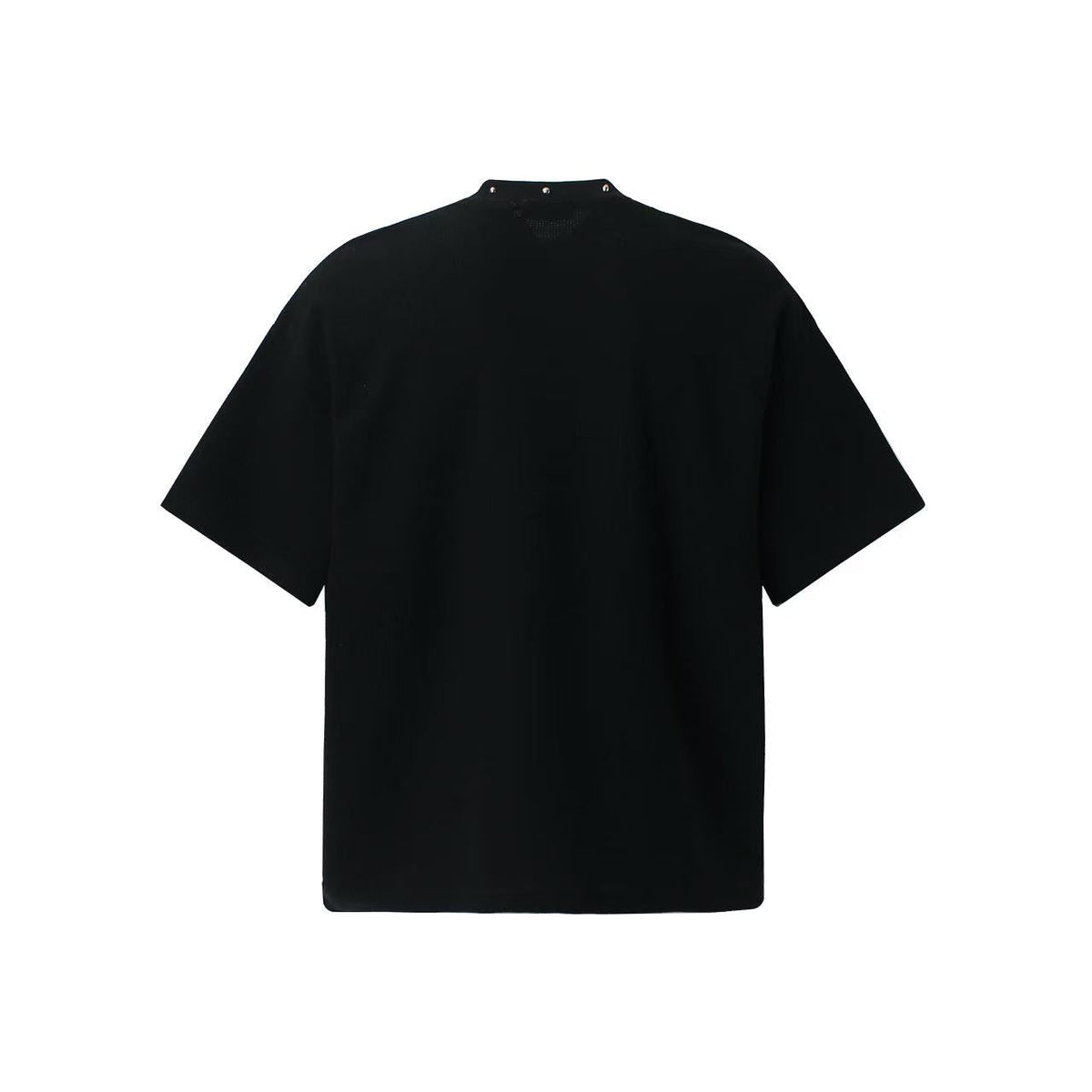Dark Gothic Stud Cross Text Print T-Shirt