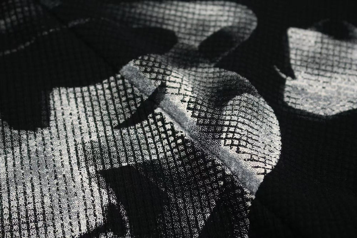 Streetwear Waffle Nail Through Skeleton Print T-Shirt