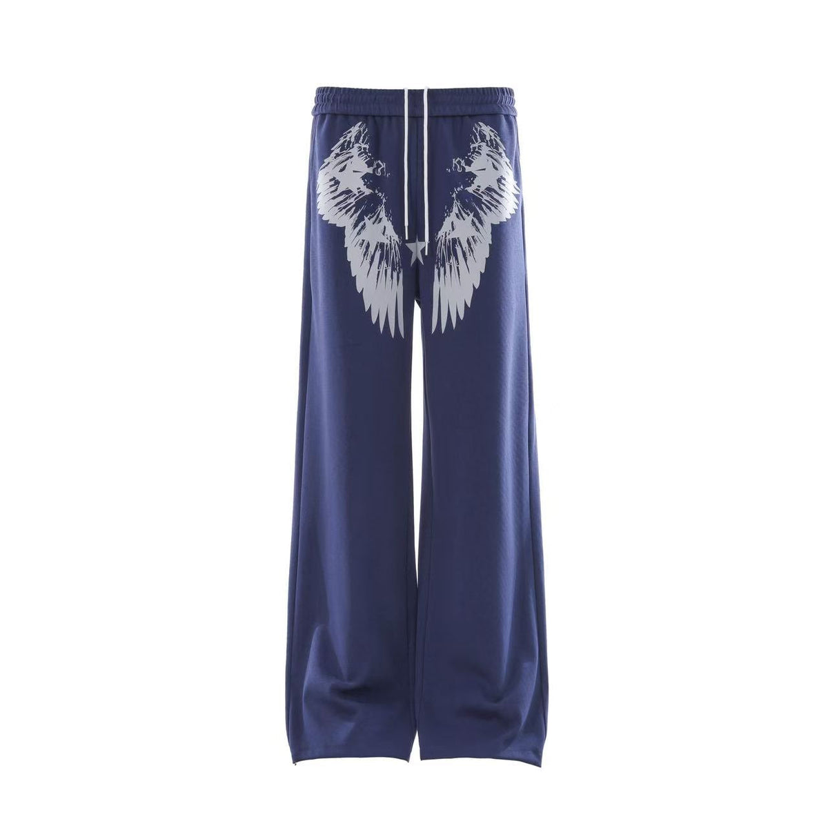 Wing Print Wide-Leg Sweatpants