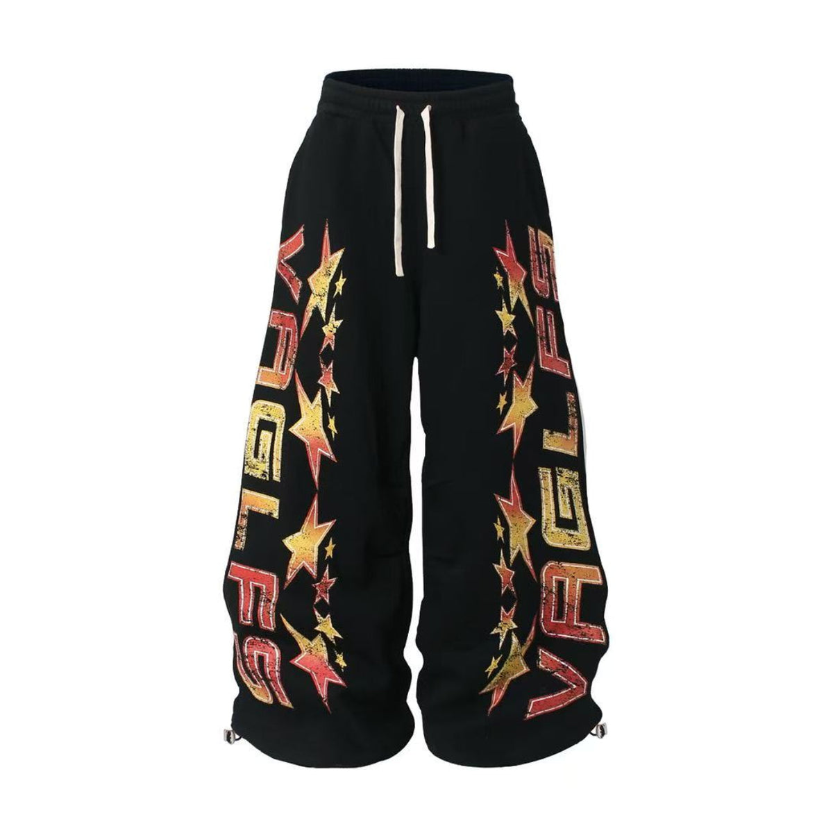 Vintage Sports Graphic Baggy Wide-Leg Sweatpants