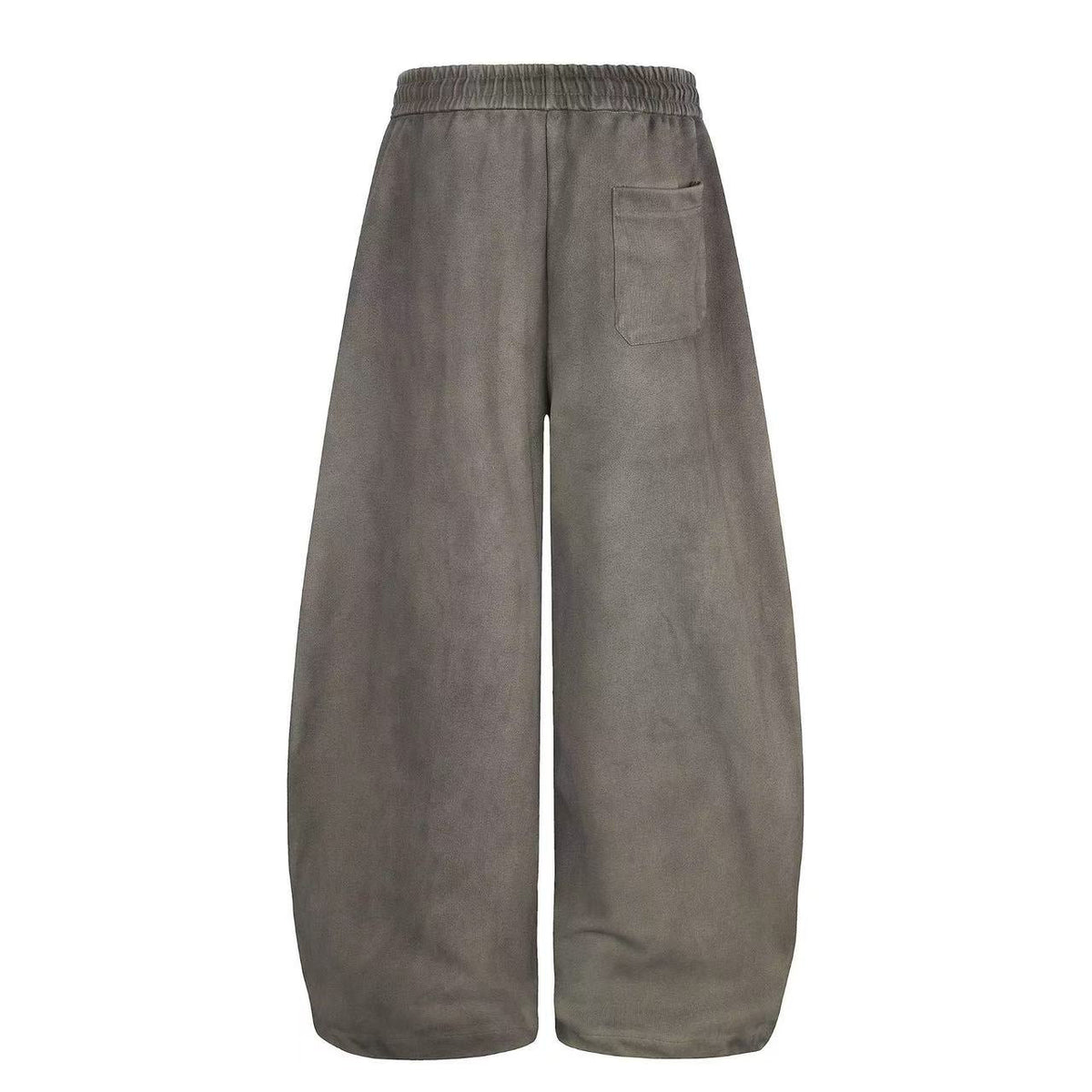 Wash Grunge Brush Letter Print Wide-Leg Sweatpants