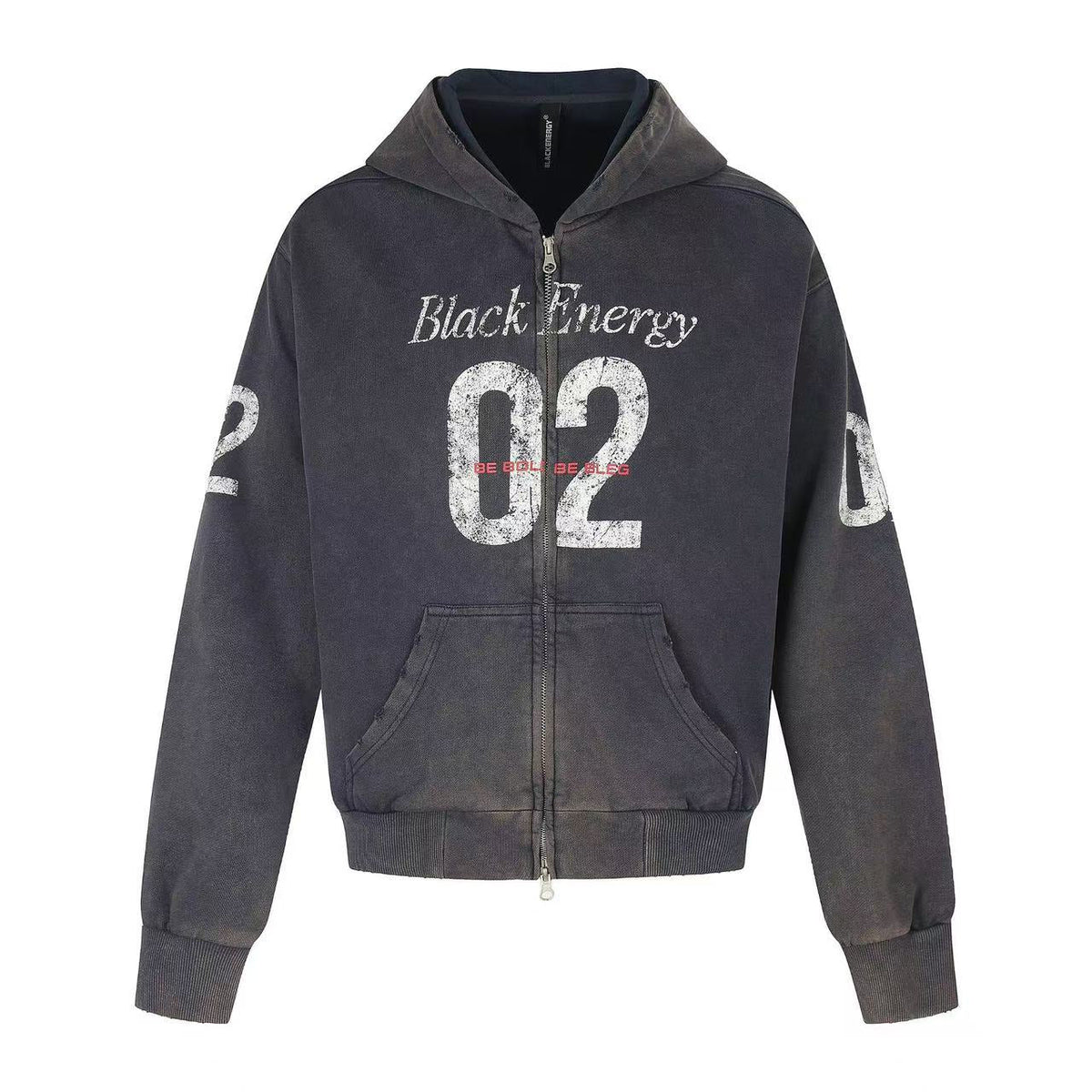 Wash Vintage 02 Graphic Zip Up Hoodie