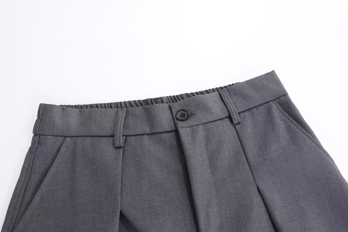 Unisex Pleated Balloon Wide-Leg Baggy Suit Pants