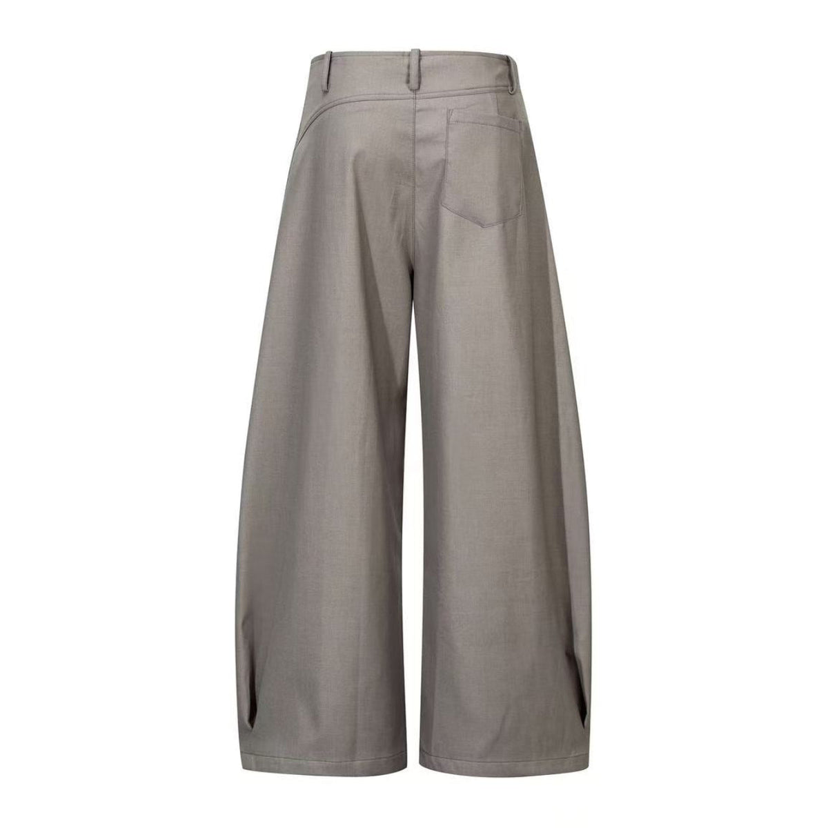 High Waist Pleated Wide-Leg Suit Pants
