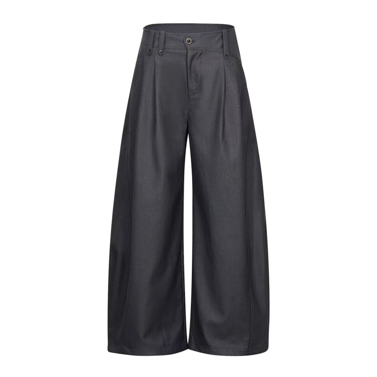 High Waist Pleated Wide-Leg Suit Pants