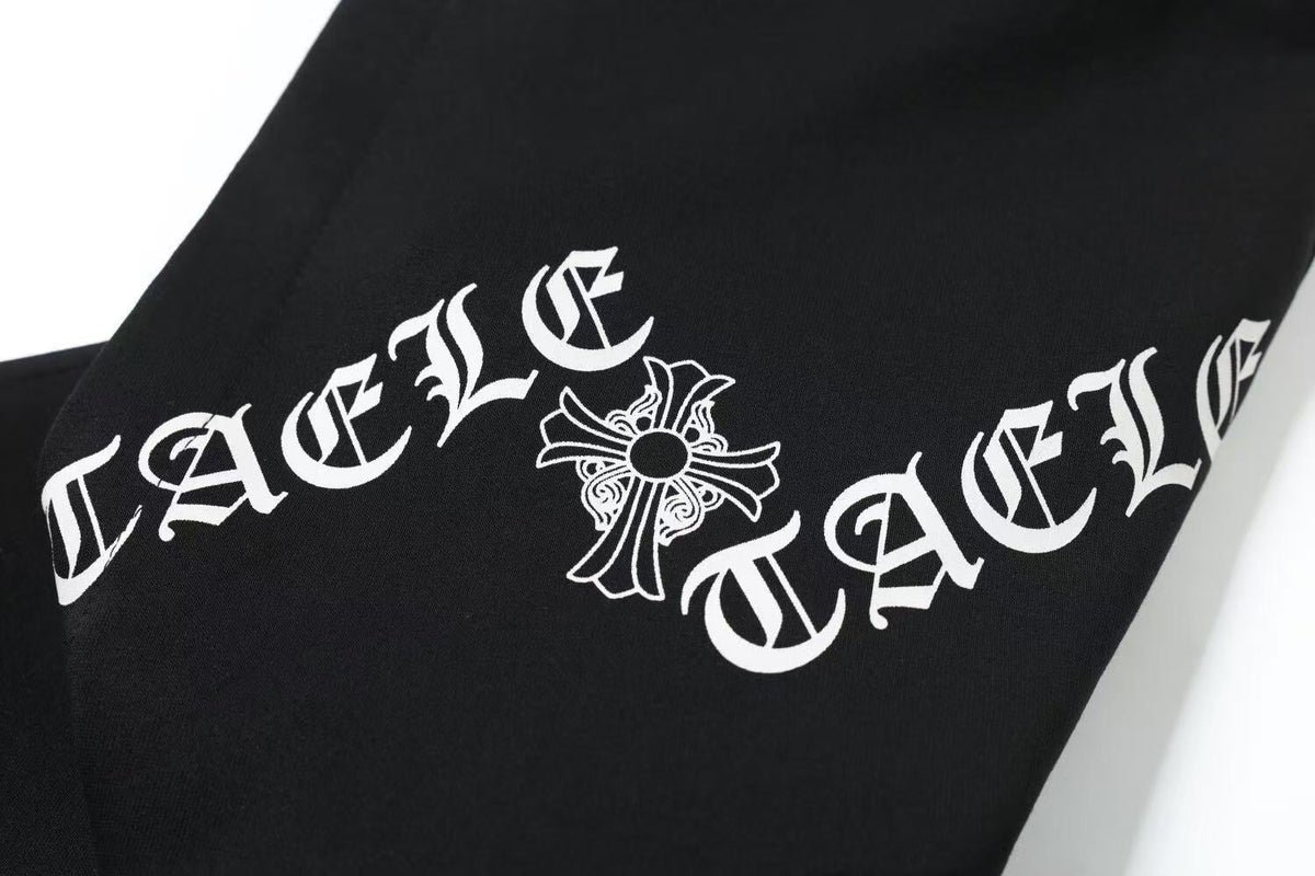 Streetwear Flag Graphic Zip-Up Hoodie