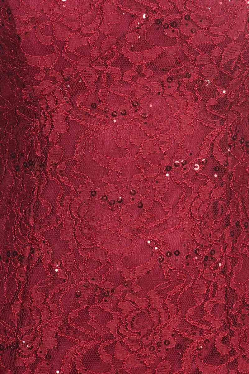 CLEARANCE - Eureka 2030J V-Neck Long Lace Gown Includes Jacket (Size 3XL)