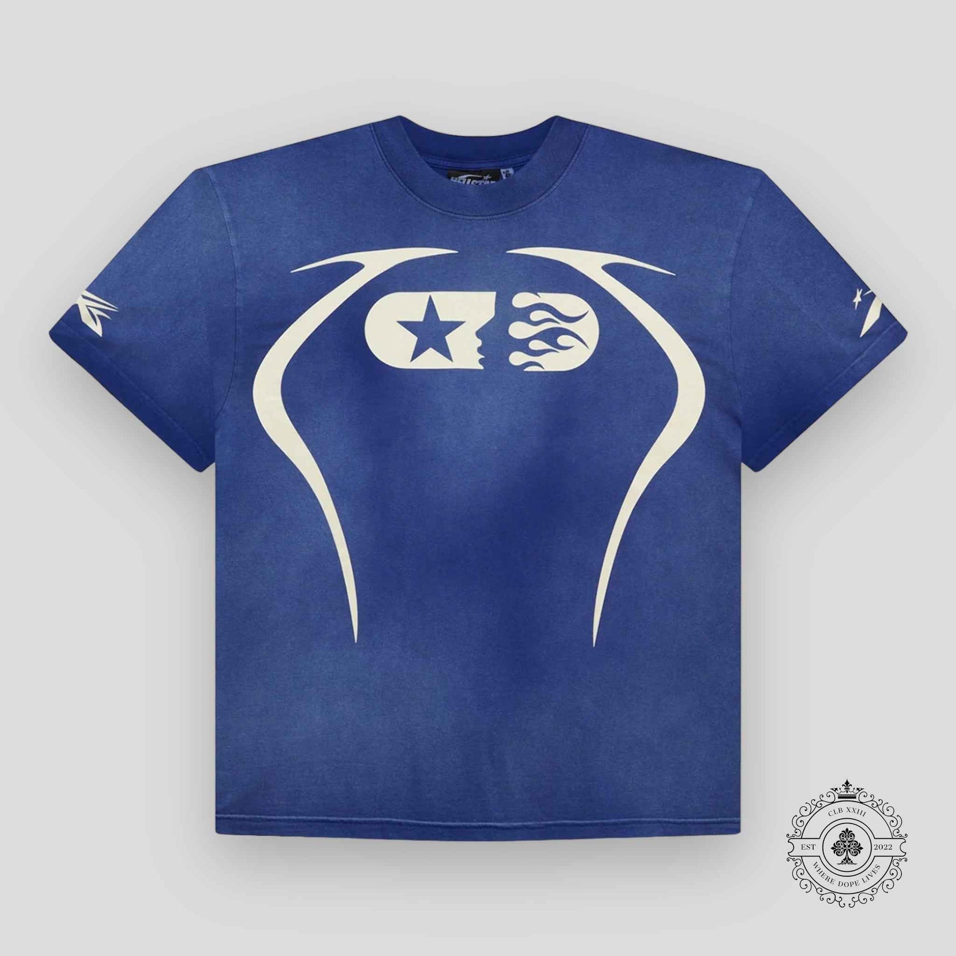 Hellstar Warm Up Tee in Blue