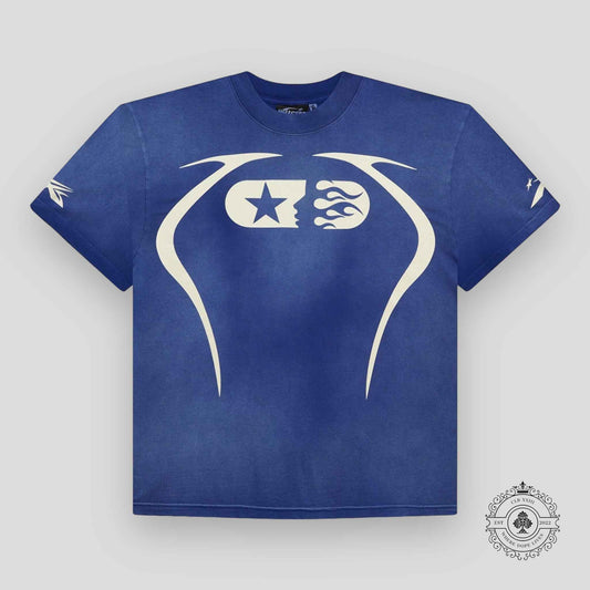 Hellstar Warm Up Tee in Blue