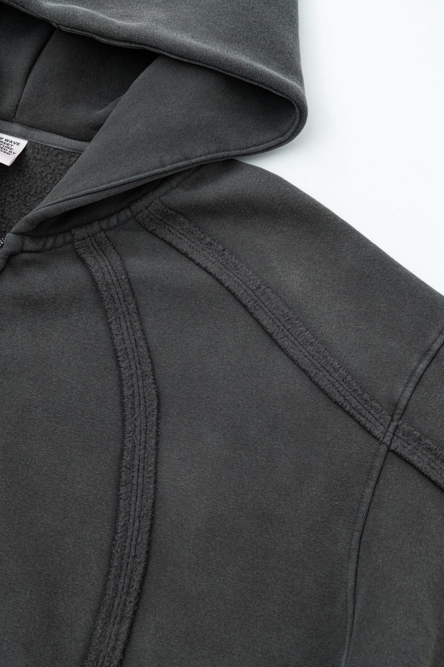 Structured Panel | Baggy Zip-Up Hoodie