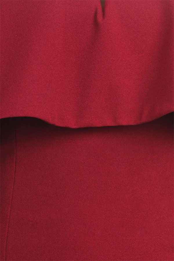 CLEARANCE - Eureka 2102 Long Dress Off Shoulder with V-Notch Ruffled Bodice (Size XL)