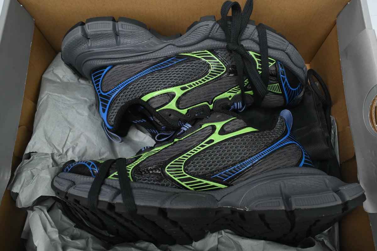 Custom BLCG Black Green Blue Sneakers W3XDC SneakerNational
