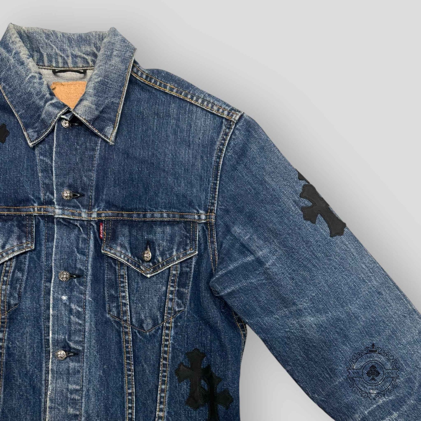 Chrome Hearts Levi's Cross Patch Denim Jacket