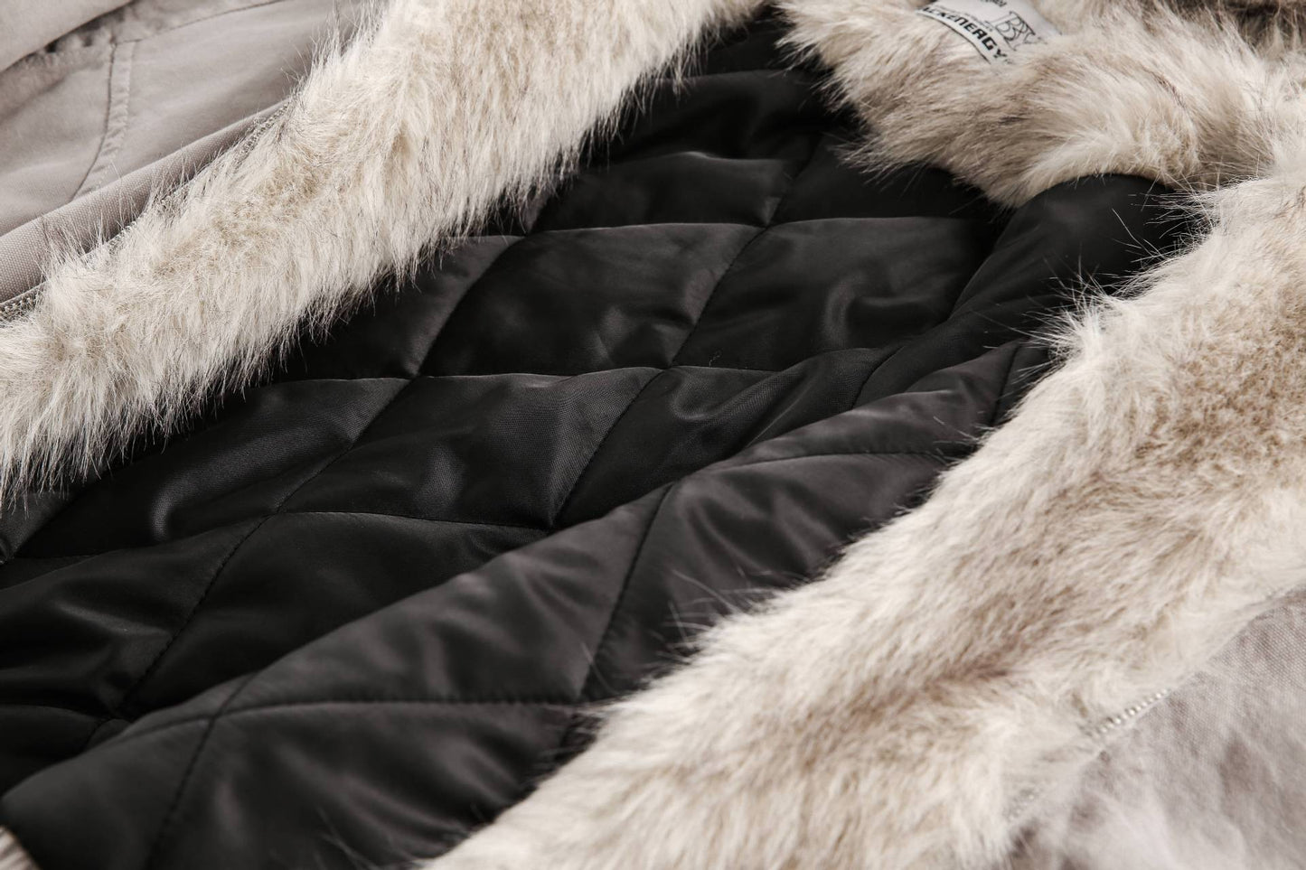 Spliced Fur | Hooded Quilted Jacket