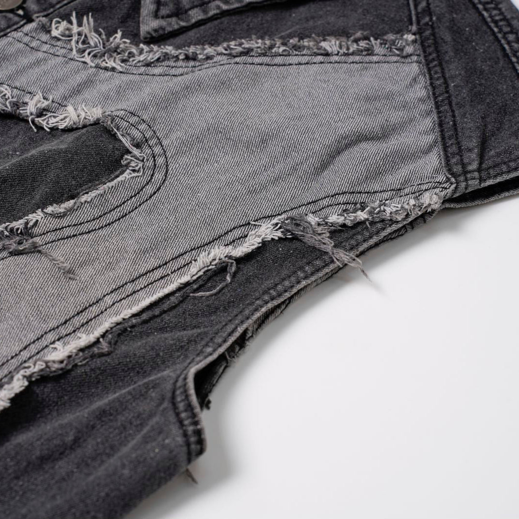 Shredded Core Denim Vest