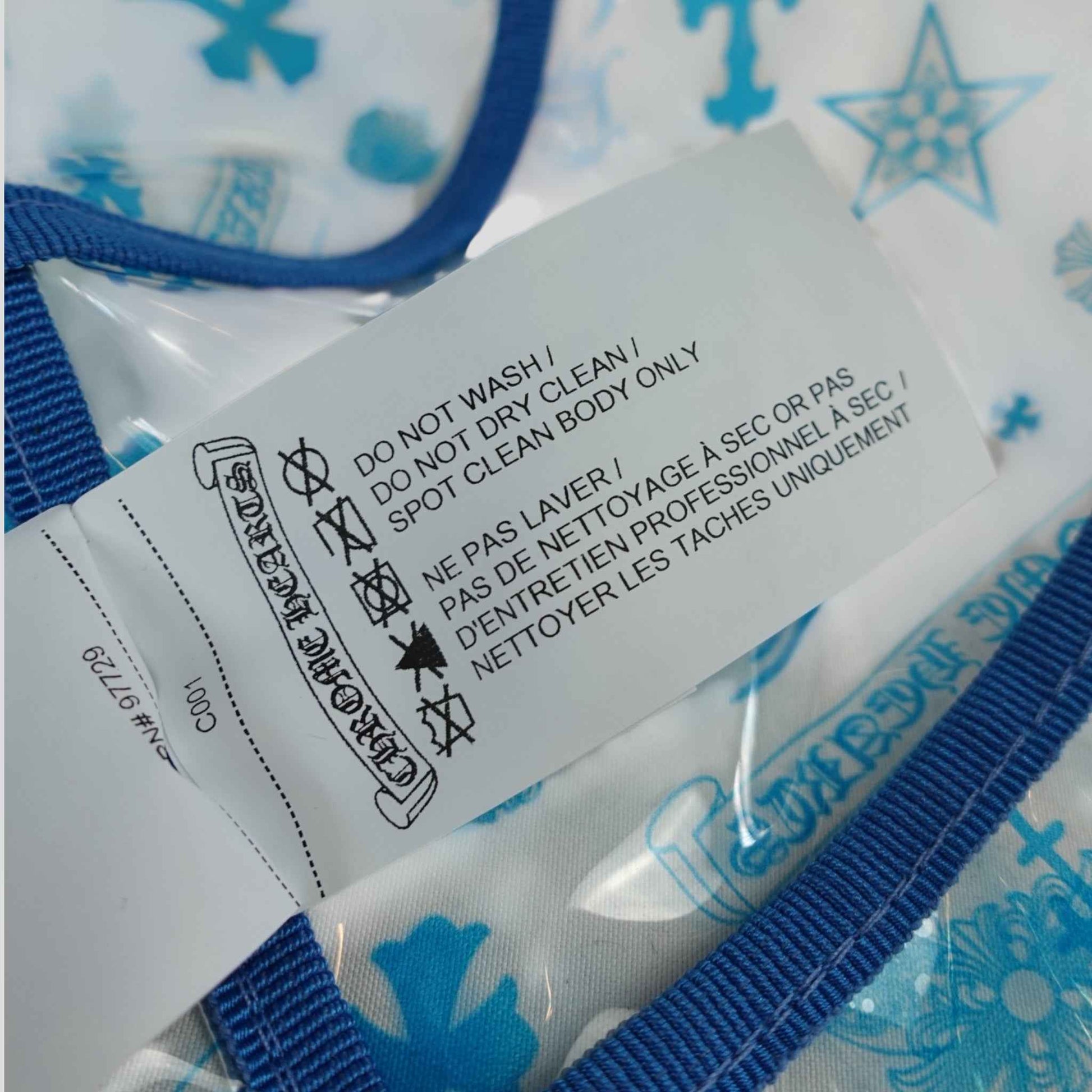 Chrome Hearts Transparent Bucket Hat in Clear/Blue