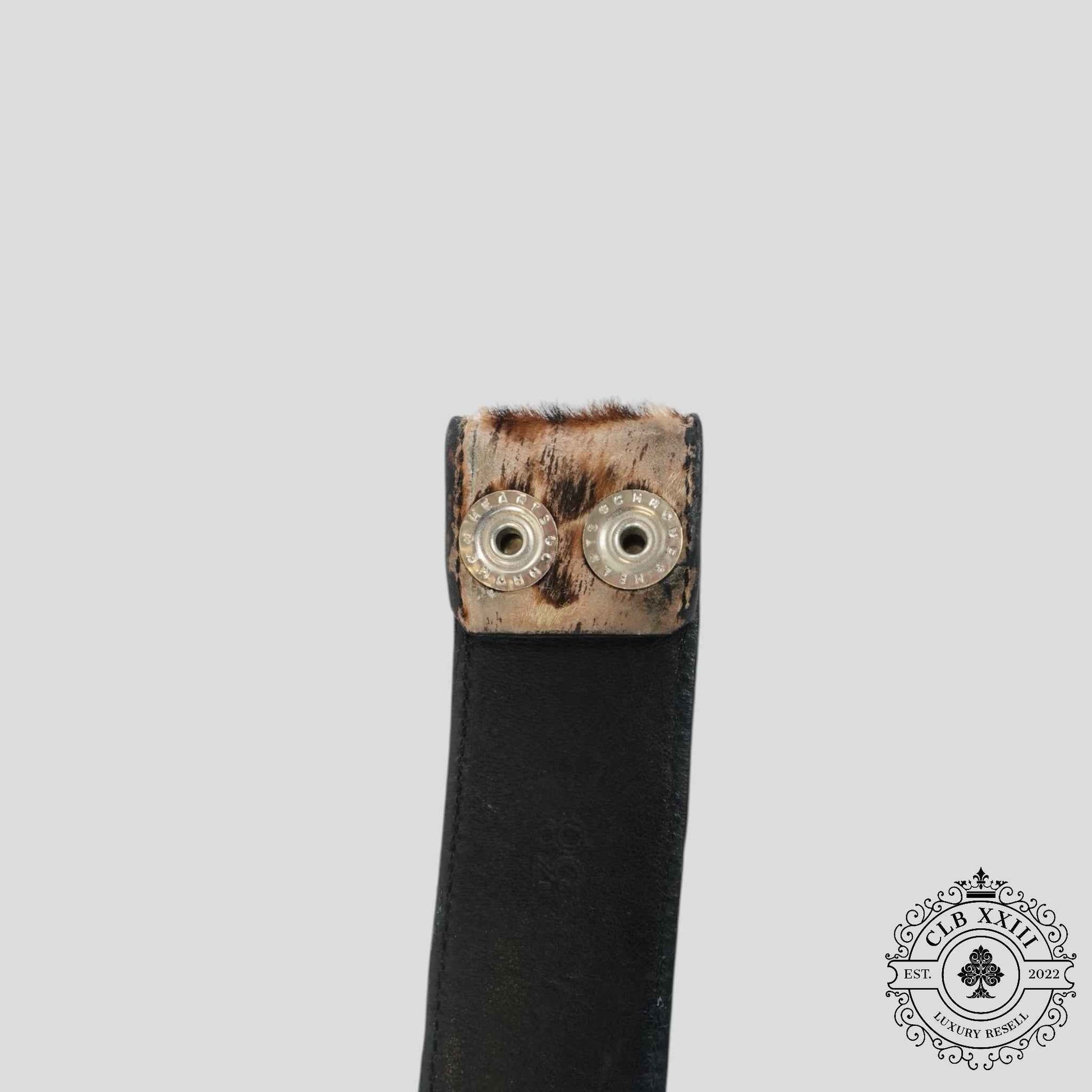 Chrome Hearts Leopard Pony Hair Belt Strap