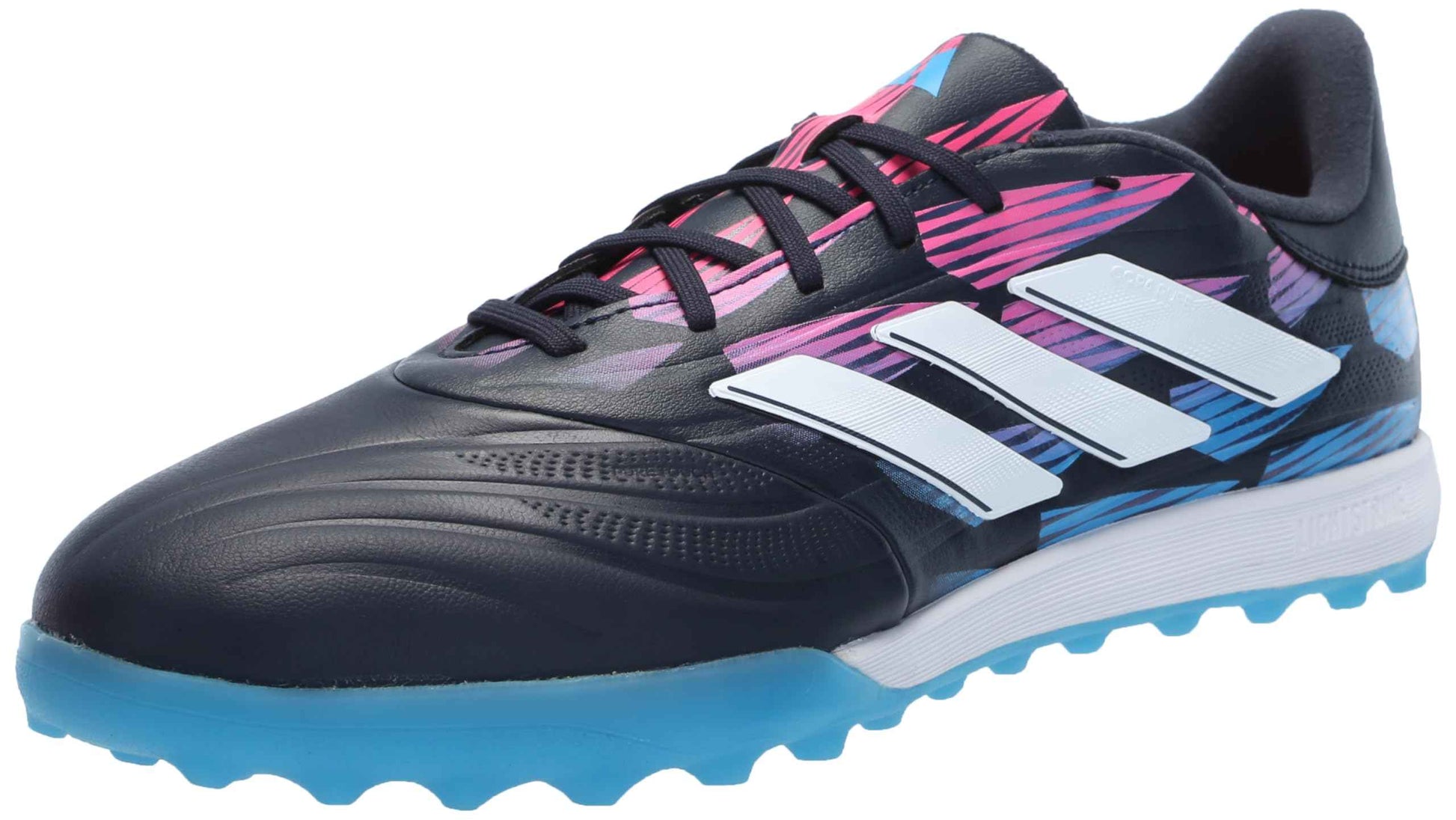 adidas Unisex Copa Pure II League Turf Sneaker Ink/White/Solar Pink 10.5 US Men