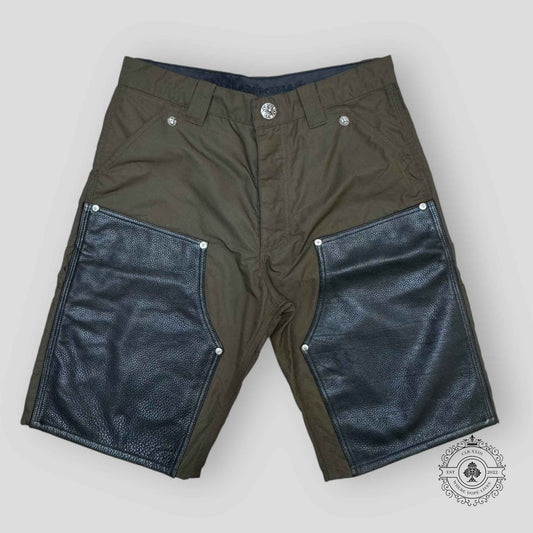 Chrome Hearts Double Knee Nylon Carpenter Short in Brown