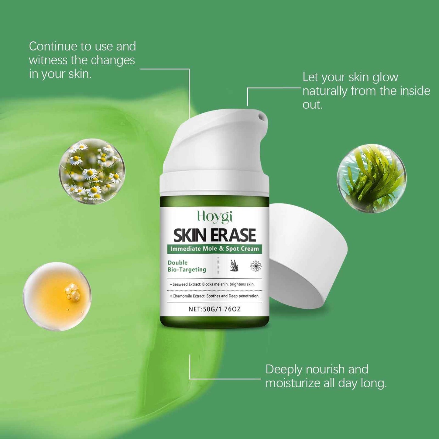 Hoygi Brightening Moisturizer, Soothes, Hydrates And Improves Skin Dullness Multi-Effect Daily Portable Set