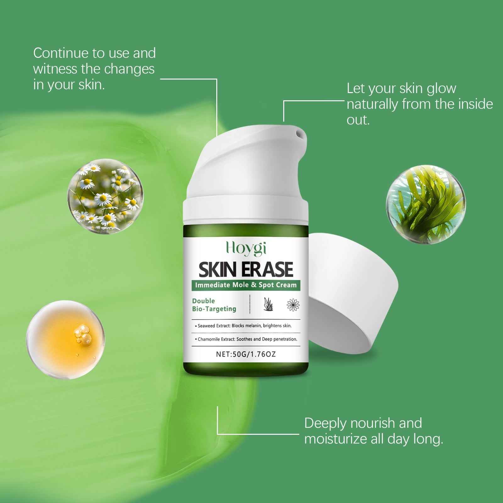 Hoygi Brightening Moisturizer, Soothes, Hydrates And Improves Skin Dullness Multi-Effect Daily Portable Set