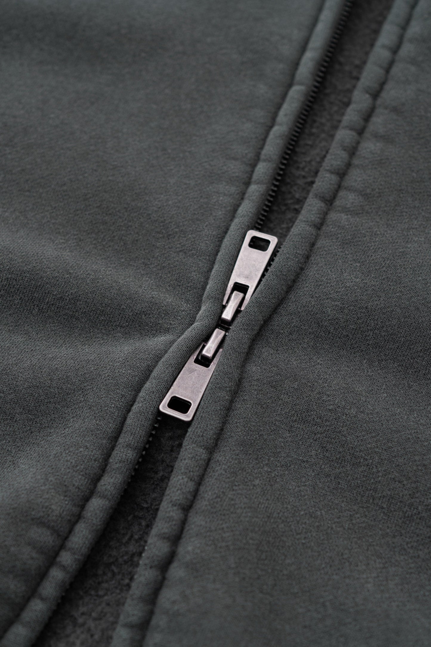 Structured Panel | Baggy Zip-Up Hoodie