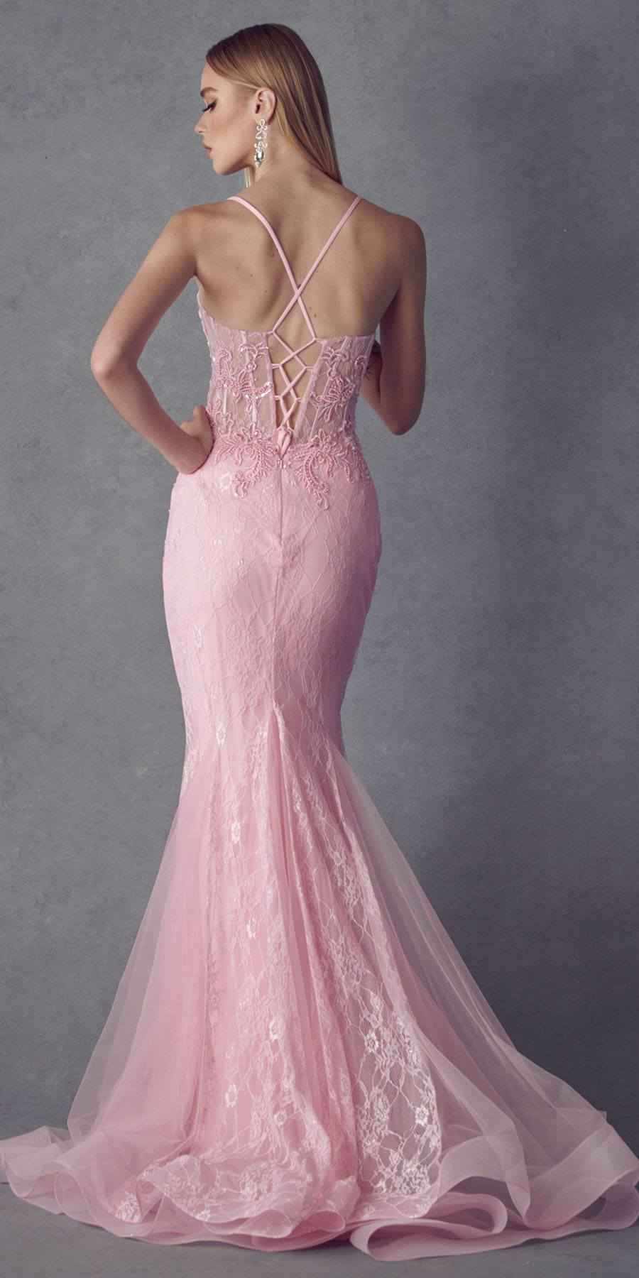 Juliet 250 Embellished Lace Mermaid Dress