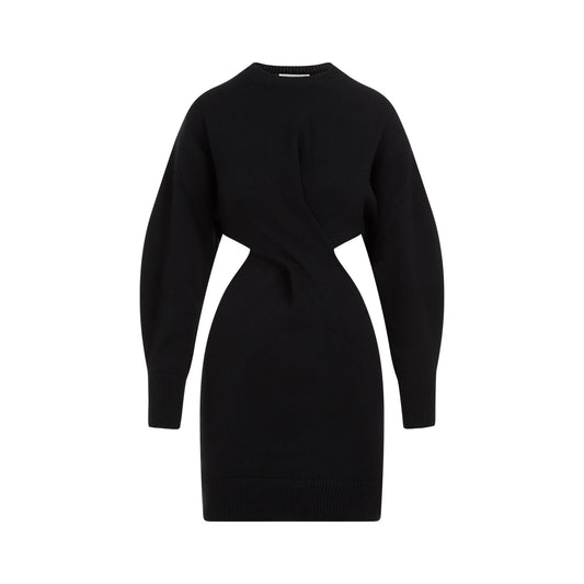Alexander Mcqueen Wool Mini Dress Women
