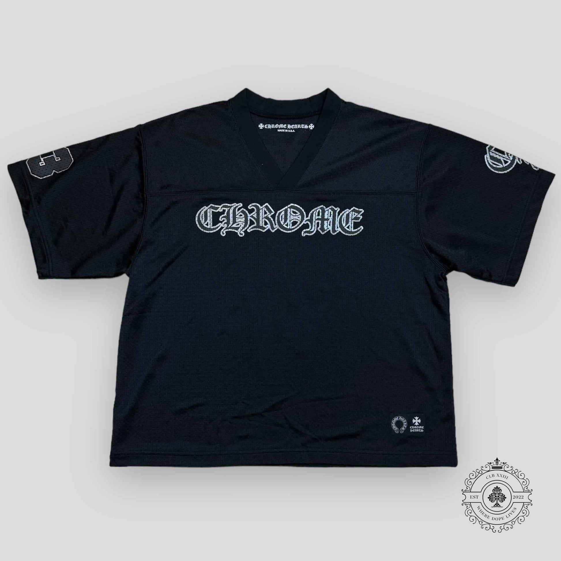 Chrome Hearts Mesh Warm Up Jersey in Black