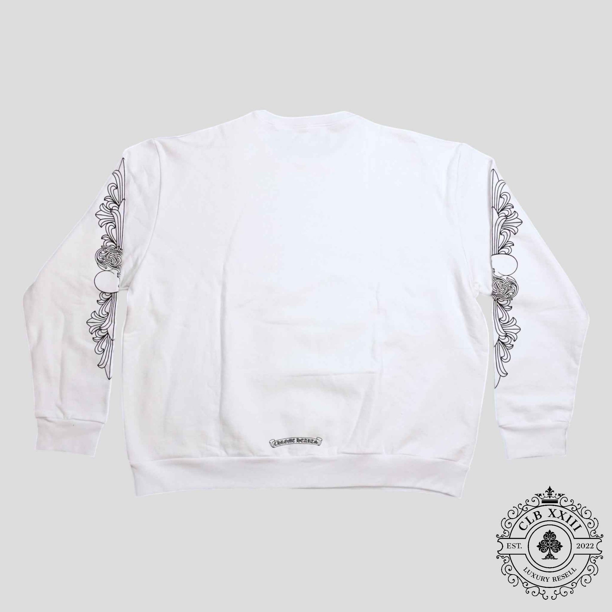 Chrome Hearts Love You Crewneck in White