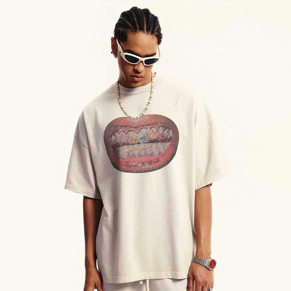 Mouth Graphic Print | Hip Hop T-Shirt