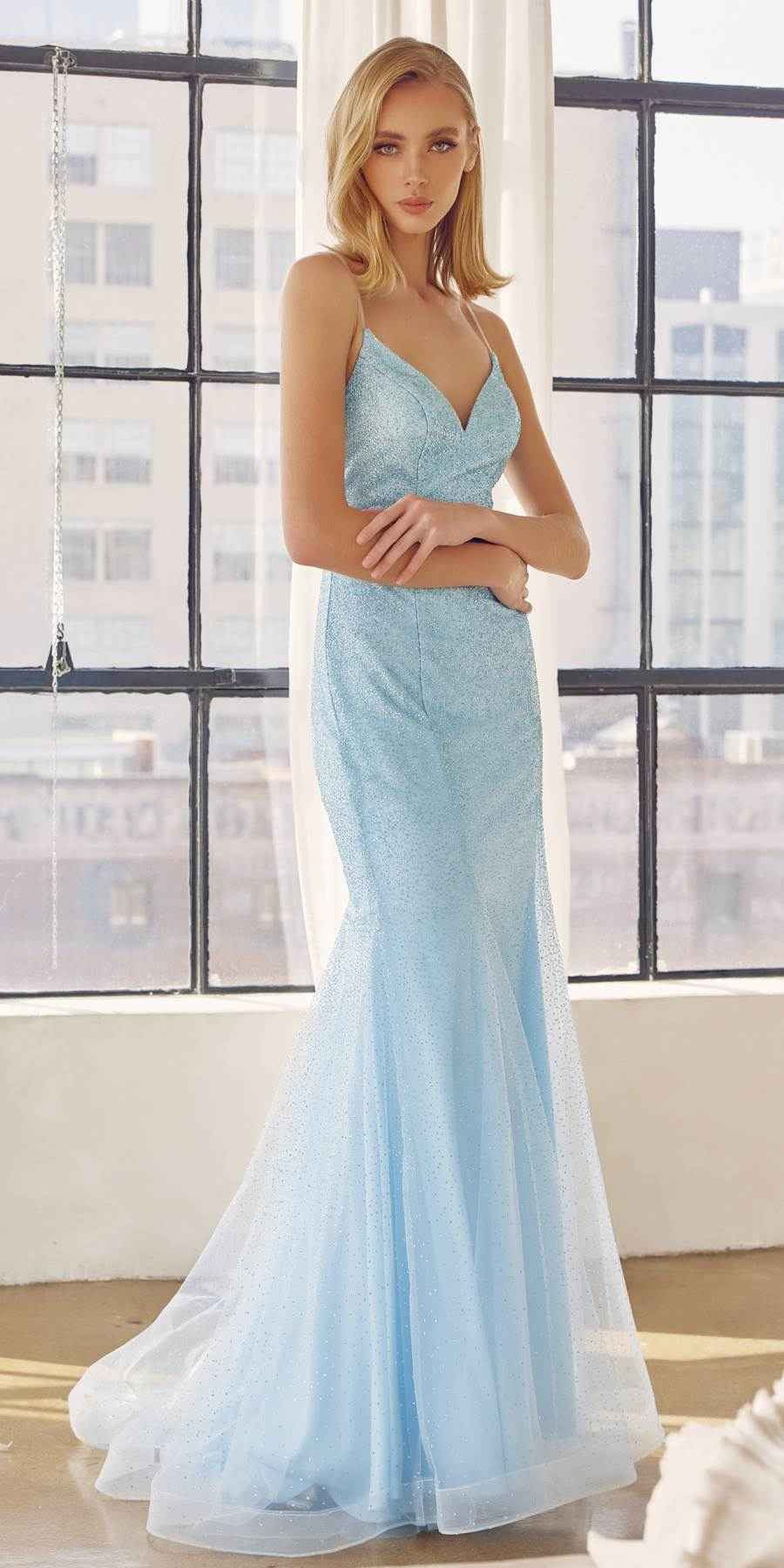 Juliet 271W Glitter Mesh Fitted Wedding Gown