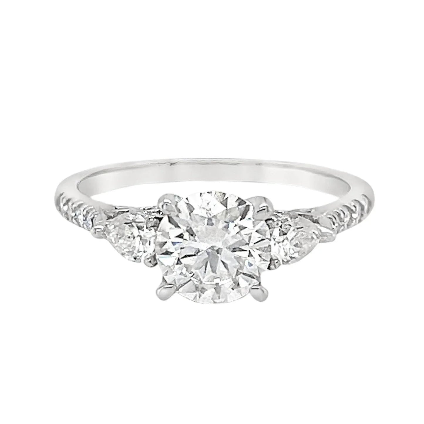Women's Round Moissanite Cluster Ring