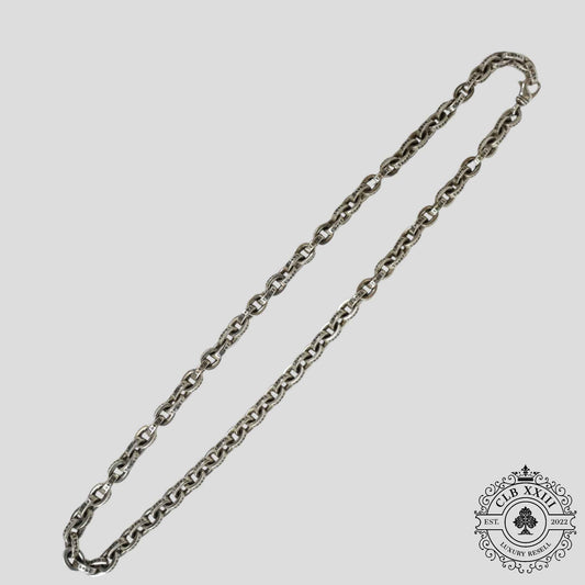 Chrome Hearts XXL Paper Chain Necklace in Silver