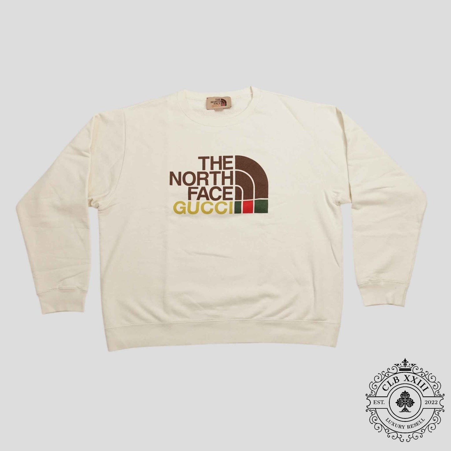 Gucci X The North Face Crewneck Sweater in Beige
