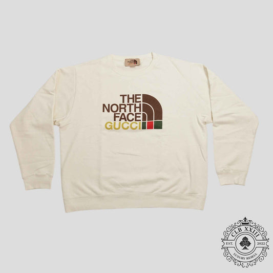 Gucci X The North Face Crewneck Sweater in Beige