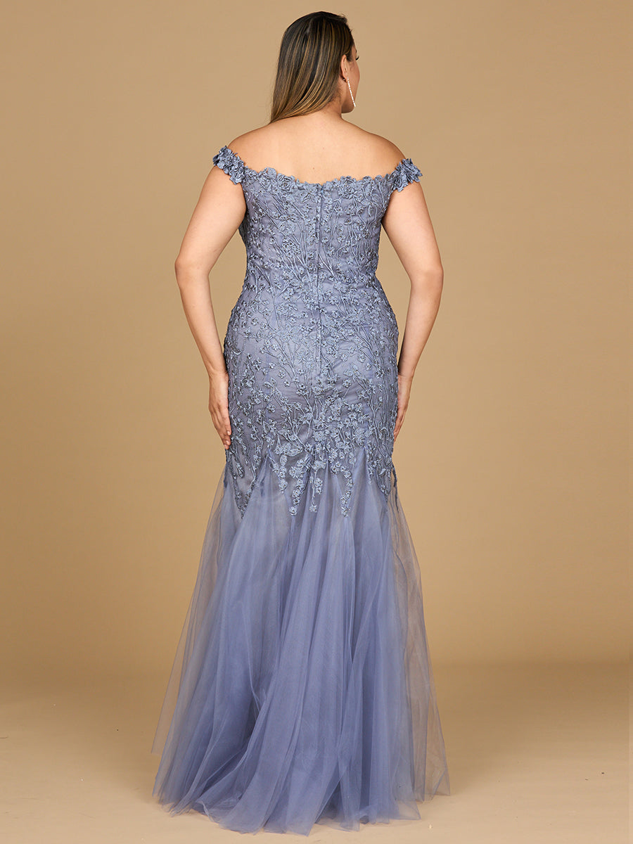 Off Shoulder Mermaid Gown - JUSTLUXURY
