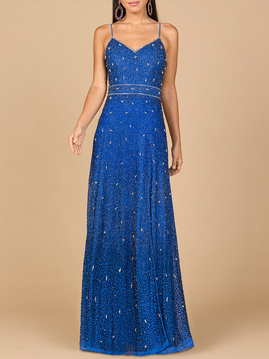 Ombre Beaded Gown  - OUTLET - JUSTLUXURY