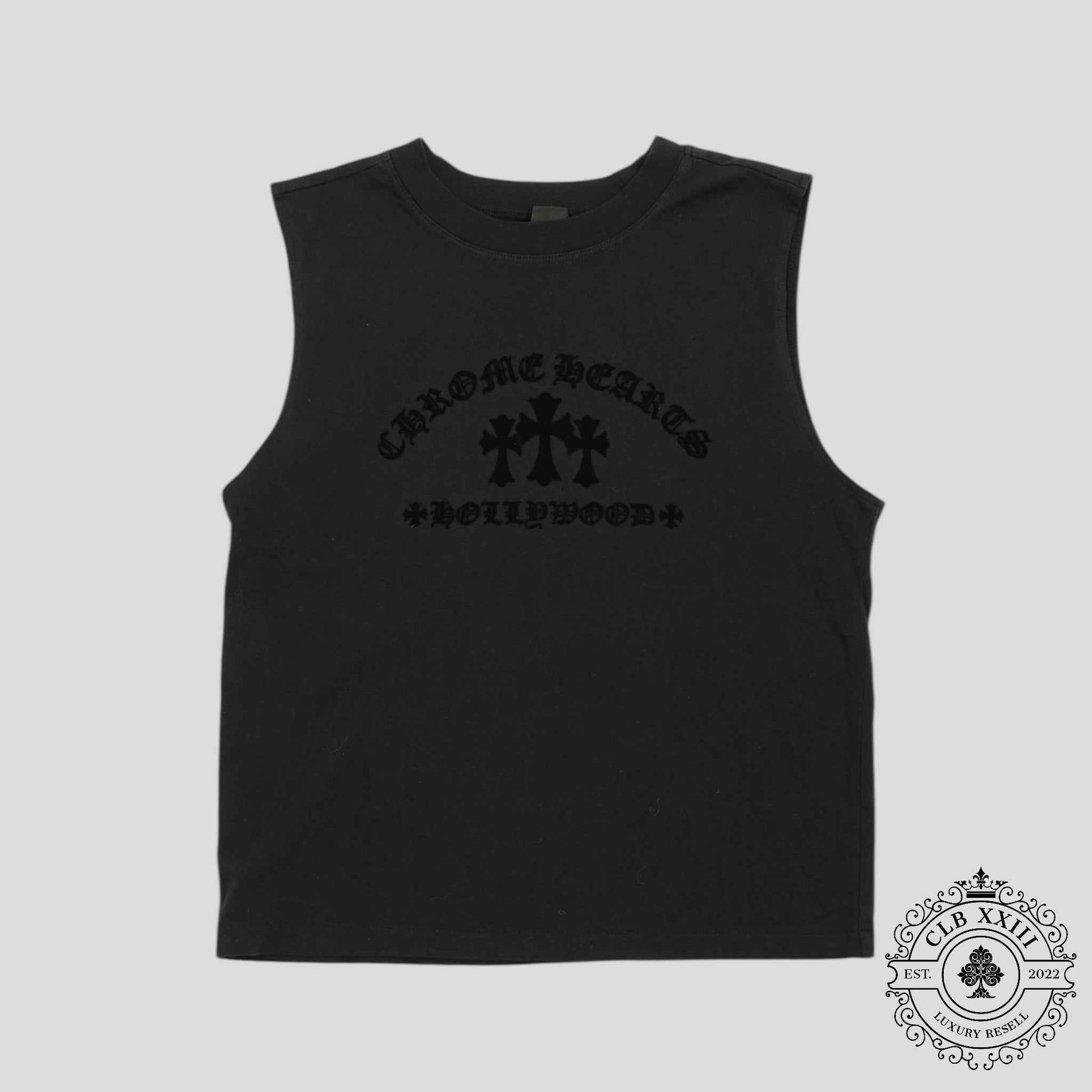 Chrome Hearts Women's Triple Cross Tank Top in Black
