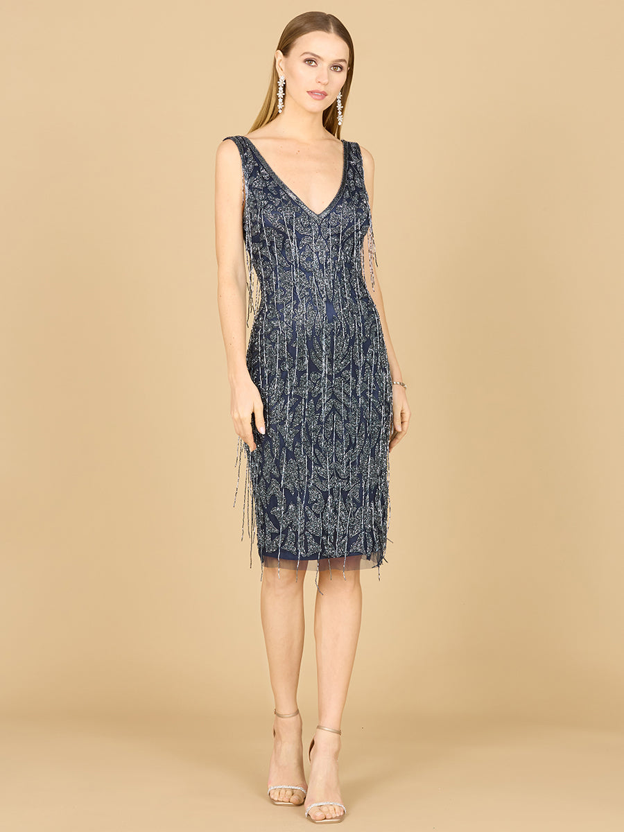 Fringe Cocktail Dress - JUSTLUXURY