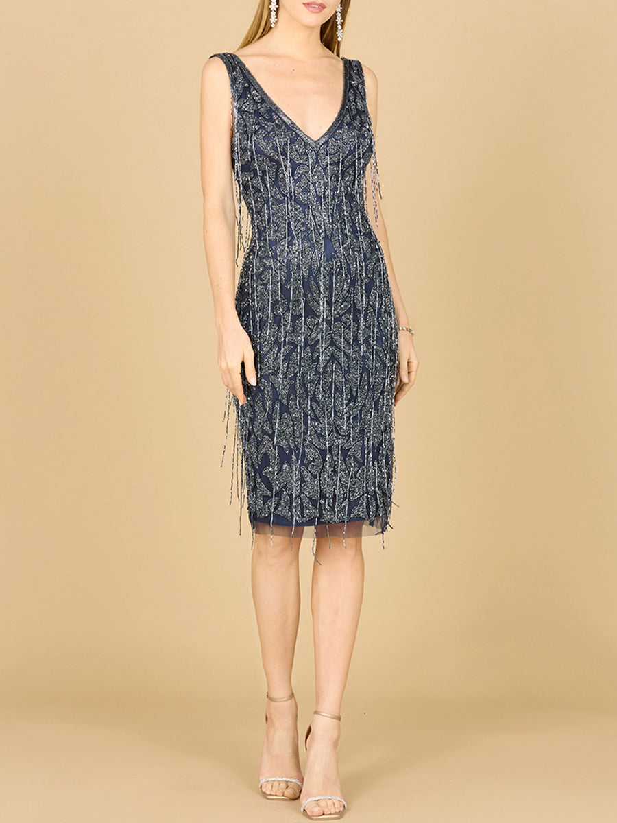 Fringe Cocktail Dress - JUSTLUXURY