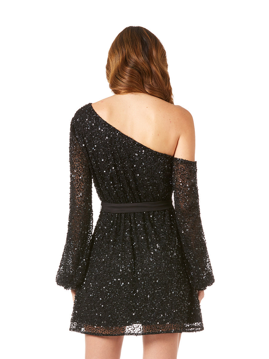 One Shoulder Cocktail Dress OUTLET - JUSTLUXURY