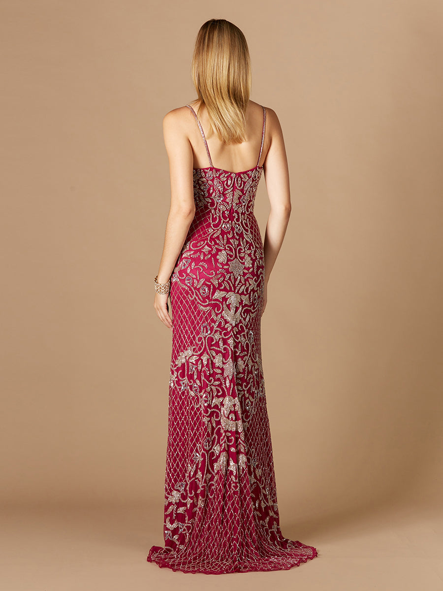 Beaded Tank Dress with Slit  - OUTLET - JUSTLUXURY