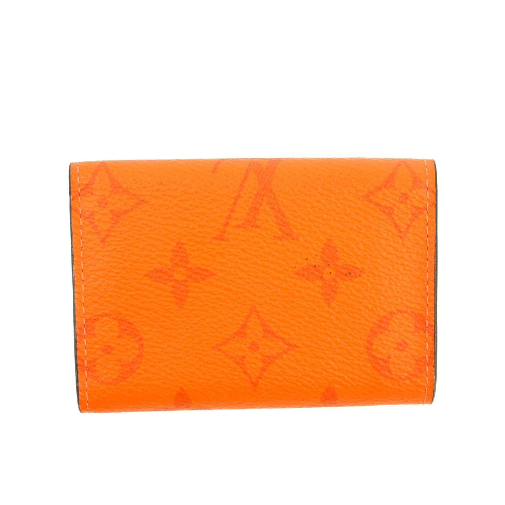 Louis Vuitton Orange Taigarama Discovery Compact Mini Wallet #2952