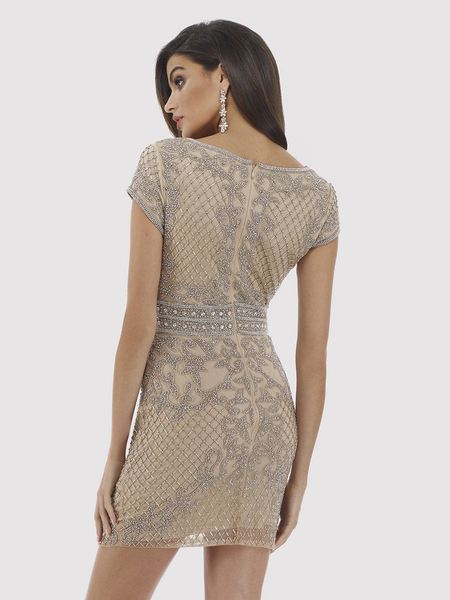 Lara 29571 - Embellished Short Dress - JUSTLUXURY